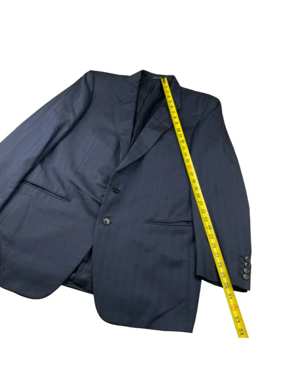 Ermenegildo Zegna Men’s Wool/Silk 2-Button Blazer Navy Blue • Italy • 42R US